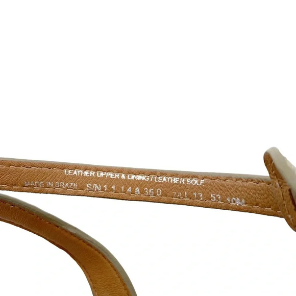 New TORY BURCH Charlene Lizard Print Sandal Heel Size 10 - Picture 4 of 11